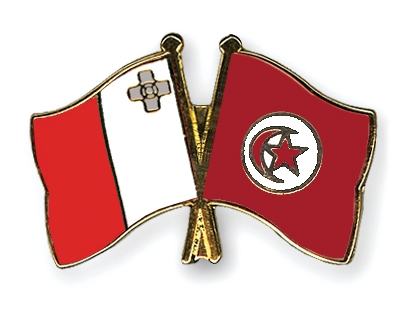 Fahnen Pins Malta Tunesien