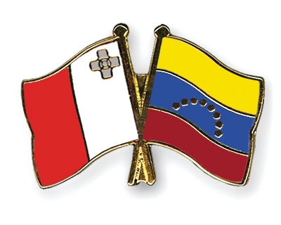 Fahnen Pins Malta Venezuela