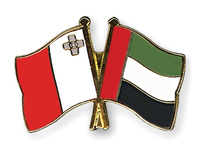 Fahnen Pins Malta Ver-Arab-Emirate