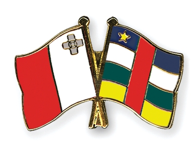 Fahnen Pins Malta Zentralafrikanische-Republik