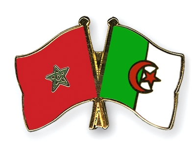 Fahnen Pins Marokko Algerien
