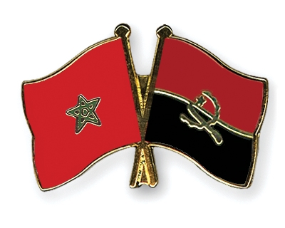 Fahnen Pins Marokko Angola
