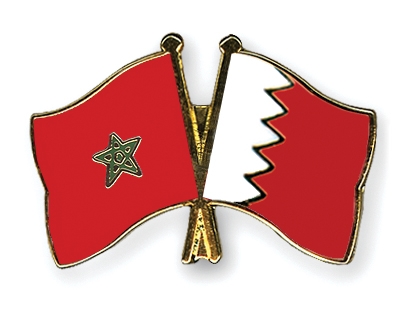 Fahnen Pins Marokko Bahrain