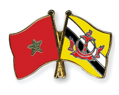 Fahnen Pins Marokko Brunei-Darussalam