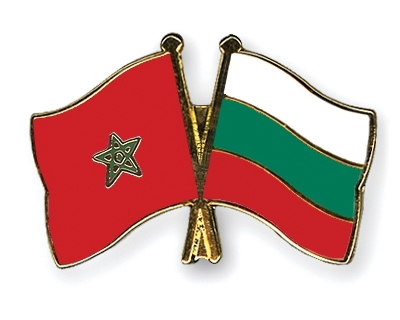 Fahnen Pins Marokko Bulgarien