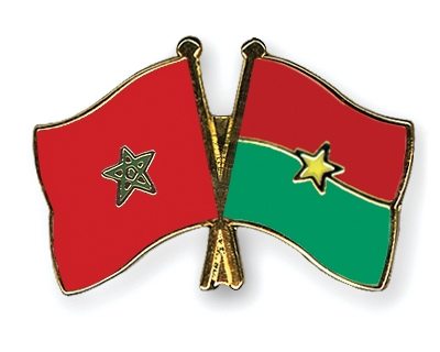 Fahnen Pins Marokko Burkina-Faso