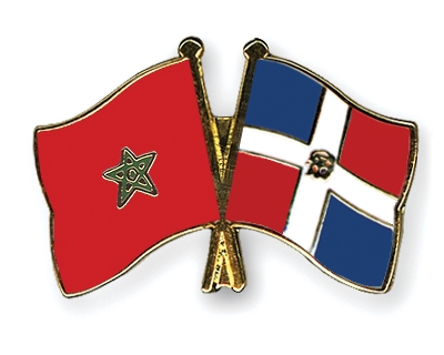 Fahnen Pins Marokko Dominikanische-Republik