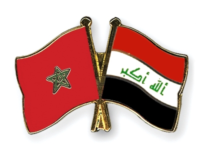 Fahnen Pins Marokko Irak