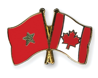 Fahnen Pins Marokko Kanada
