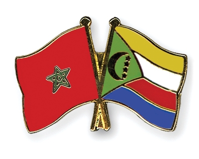 Fahnen Pins Marokko Komoren