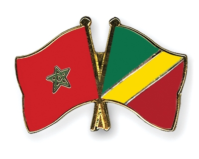 Fahnen Pins Marokko Kongo-Republik