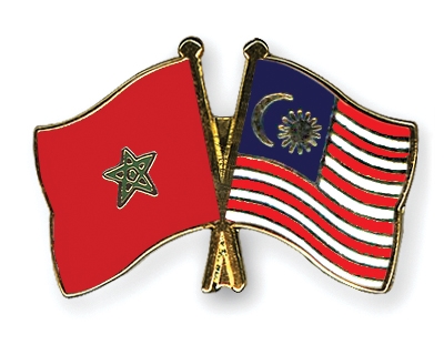 Fahnen Pins Marokko Malaysia