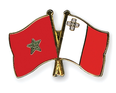 Fahnen Pins Marokko Malta