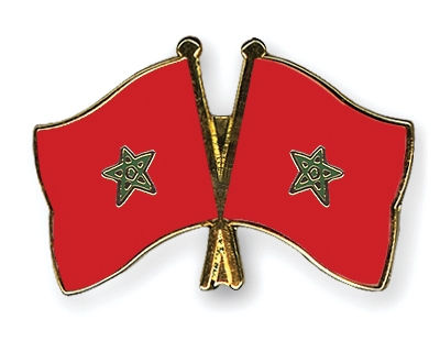 Fahnen Pins Marokko Marokko