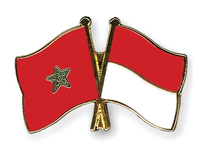 Fahnen Pins Marokko Monaco