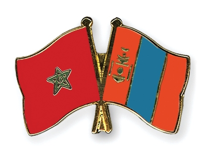 Fahnen Pins Marokko Mongolei