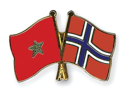 Fahnen Pins Marokko Norwegen