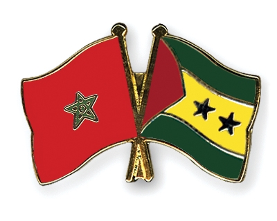 Fahnen Pins Marokko Sao-Tome-und-Principe