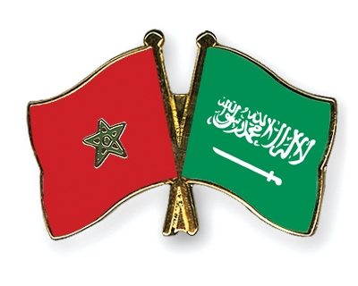 Fahnen Pins Marokko Saudi-Arabien