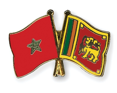 Fahnen Pins Marokko Sri-Lanka