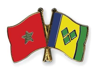 Fahnen Pins Marokko St-Vincent-und-die-Grenadinen
