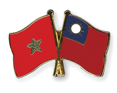Fahnen Pins Marokko Taiwan