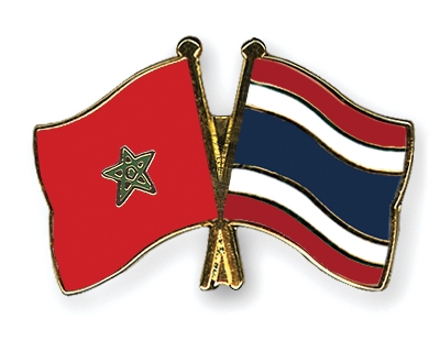 Fahnen Pins Marokko Thailand