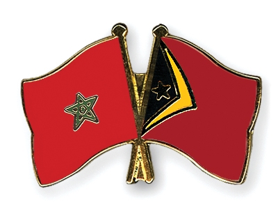 Fahnen Pins Marokko Timor-Leste