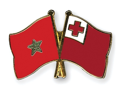 Fahnen Pins Marokko Tonga