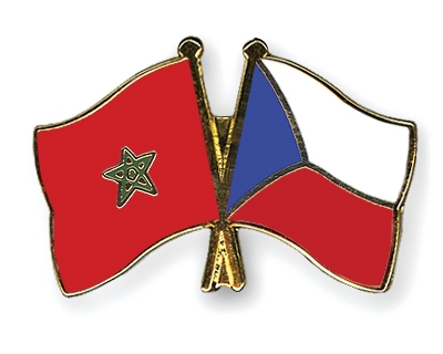 Fahnen Pins Marokko Tschechische-Republik