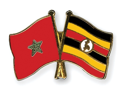 Fahnen Pins Marokko Uganda