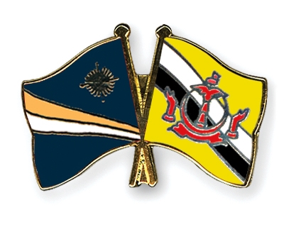 Fahnen Pins Marshallinseln Brunei-Darussalam