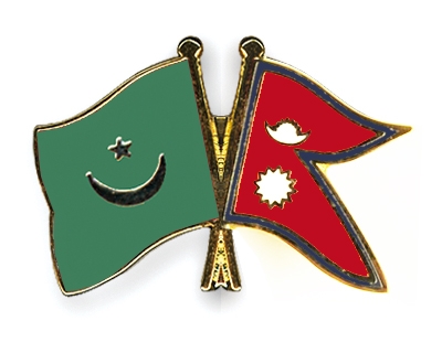 Fahnen Pins Mauretanien Nepal