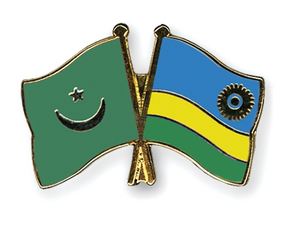 Fahnen Pins Mauretanien Ruanda