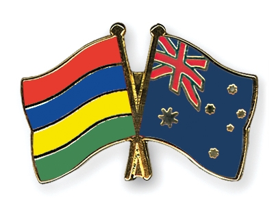 Fahnen Pins Mauritius Australien