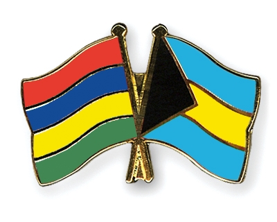 Fahnen Pins Mauritius Bahamas