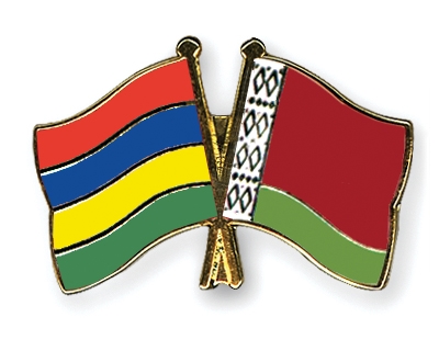 Fahnen Pins Mauritius Belarus