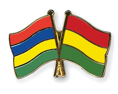 Fahnen Pins Mauritius Bolivien