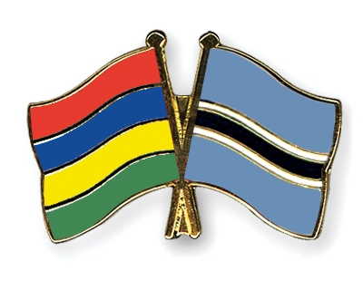 Fahnen Pins Mauritius Botsuana