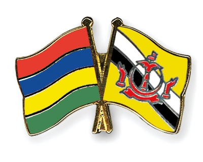 Fahnen Pins Mauritius Brunei-Darussalam