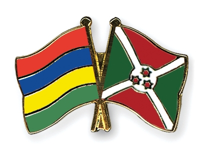 Fahnen Pins Mauritius Burundi