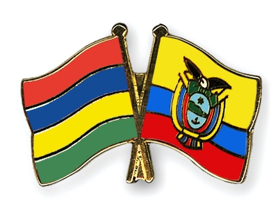 Fahnen Pins Mauritius Ecuador