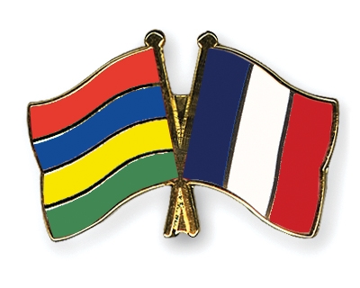Fahnen Pins Mauritius Frankreich