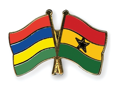 Fahnen Pins Mauritius Ghana