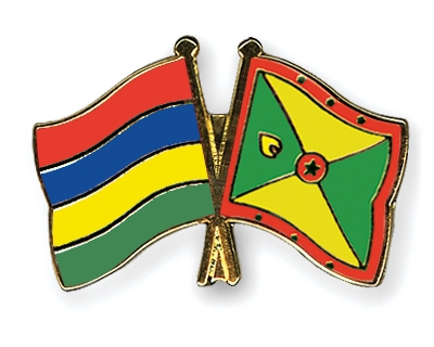Fahnen Pins Mauritius Grenada