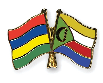 Fahnen Pins Mauritius Komoren