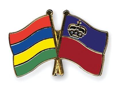 Fahnen Pins Mauritius Liechtenstein