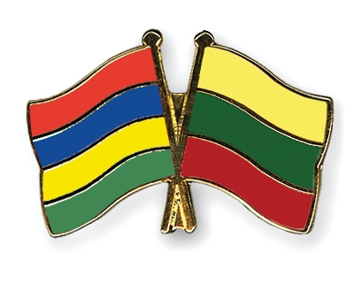 Fahnen Pins Mauritius Litauen