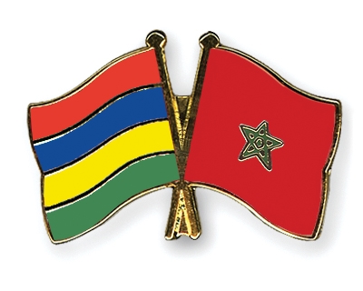 Fahnen Pins Mauritius Marokko