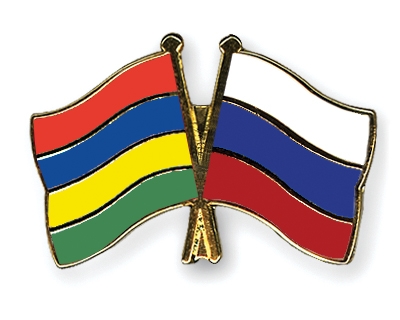 Fahnen Pins Mauritius Russland